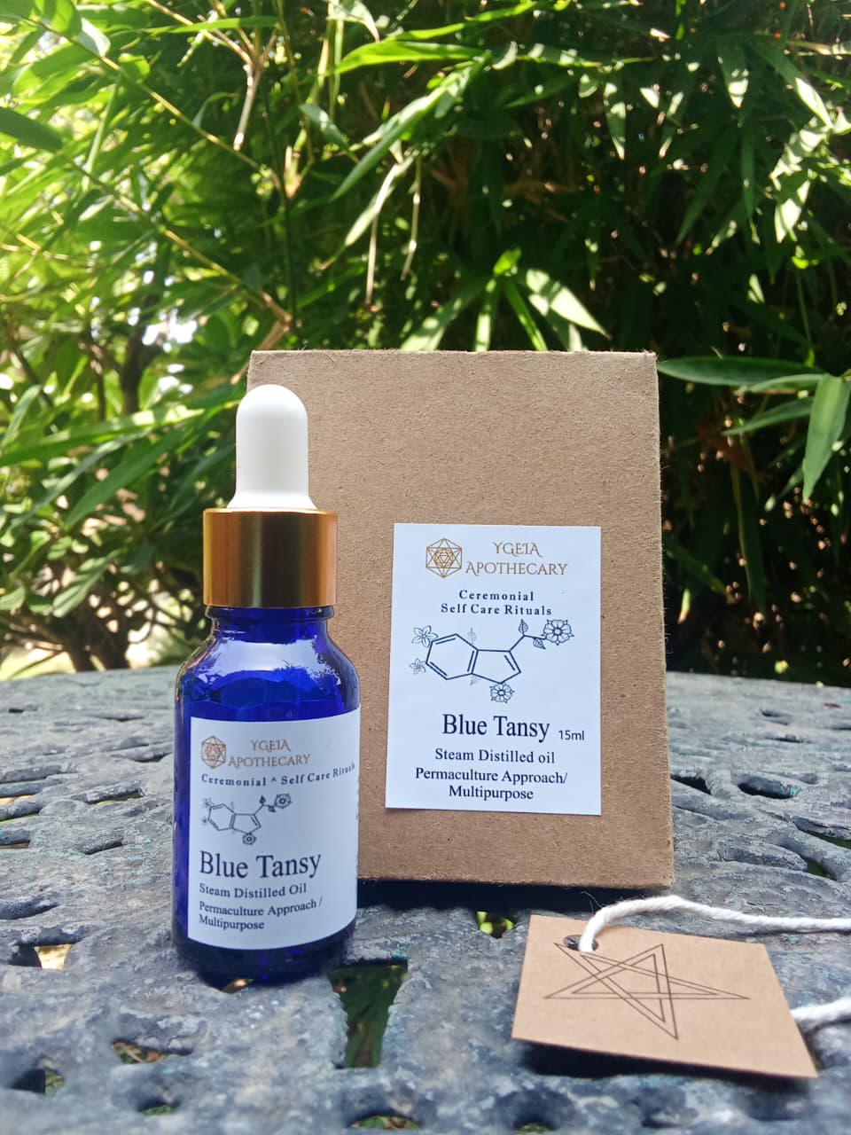 Blue Tansy oil. Steam distilled
