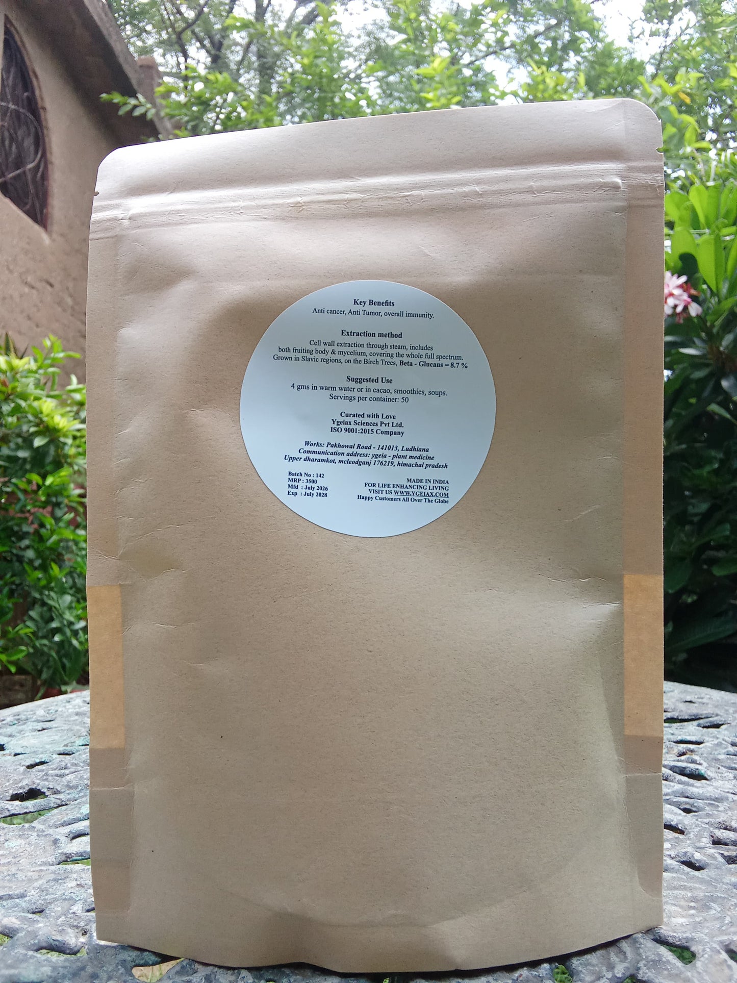 Chaga mushroom powder